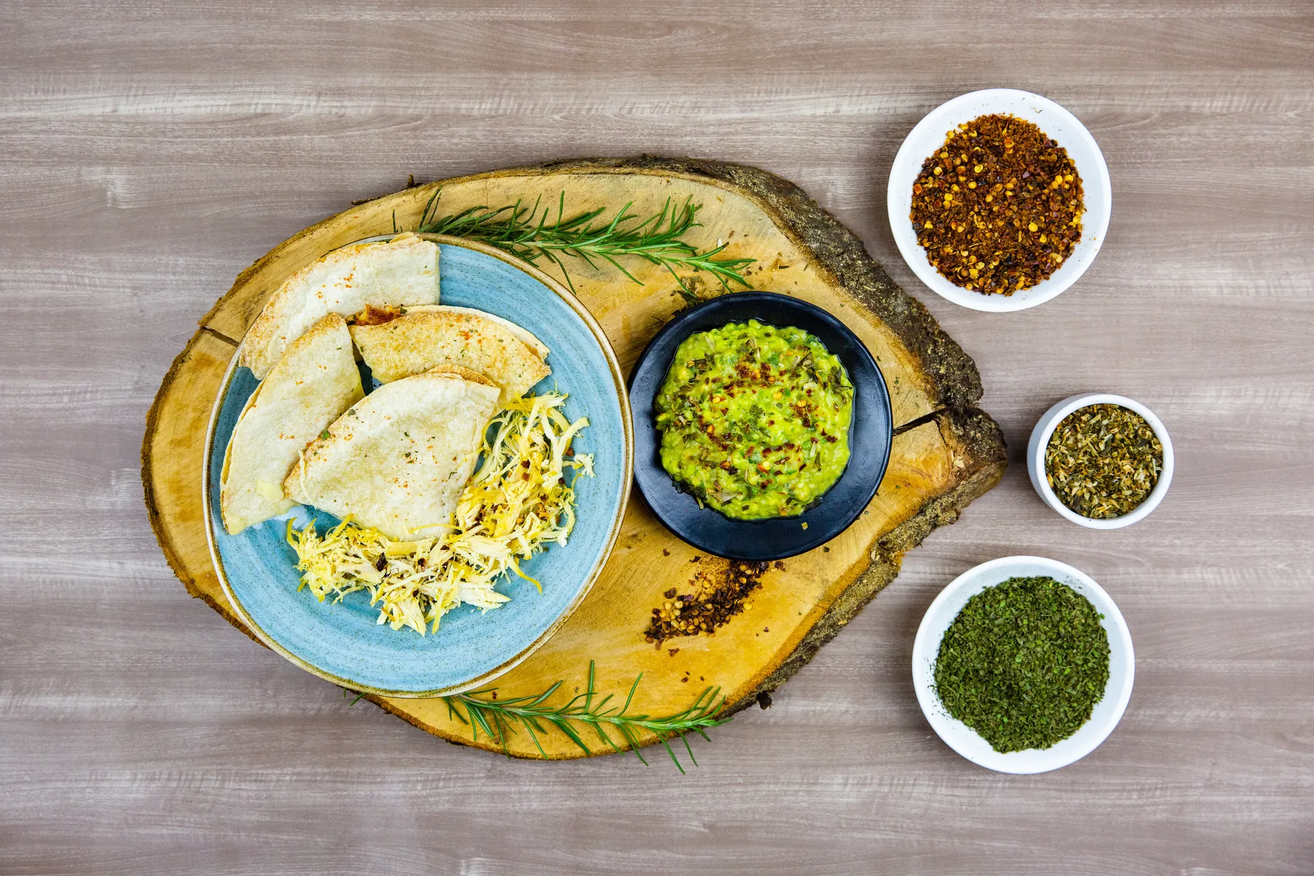 Aplicación culinaria con ingredientes deshidratados ZAGOS